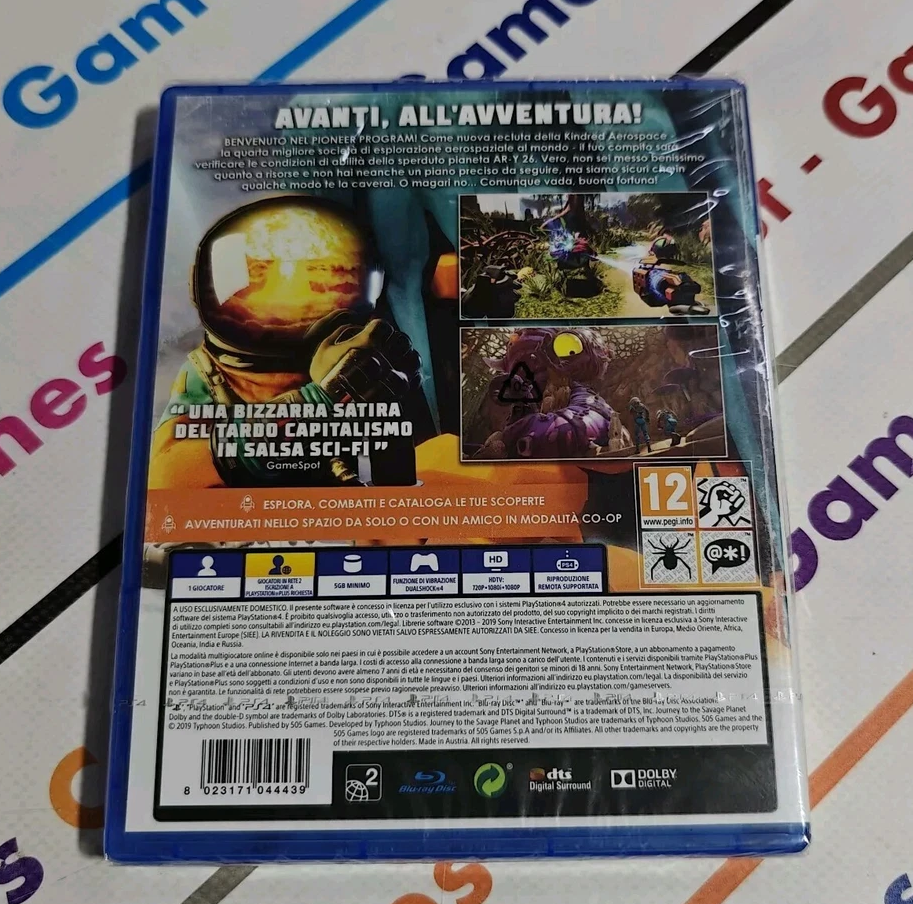 Journey To The Savage Planet Ps4