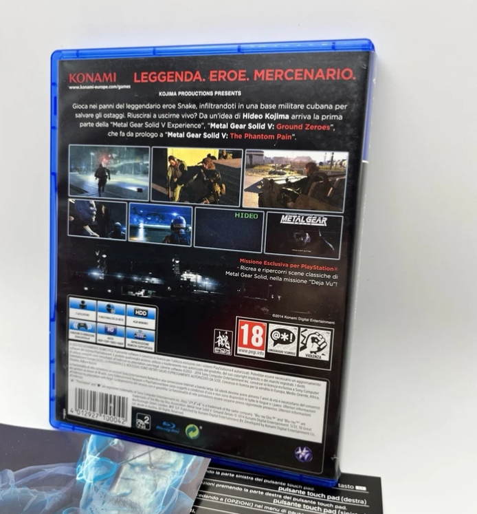 Metal Gear Solid 5 Ground Zeroes Ps4