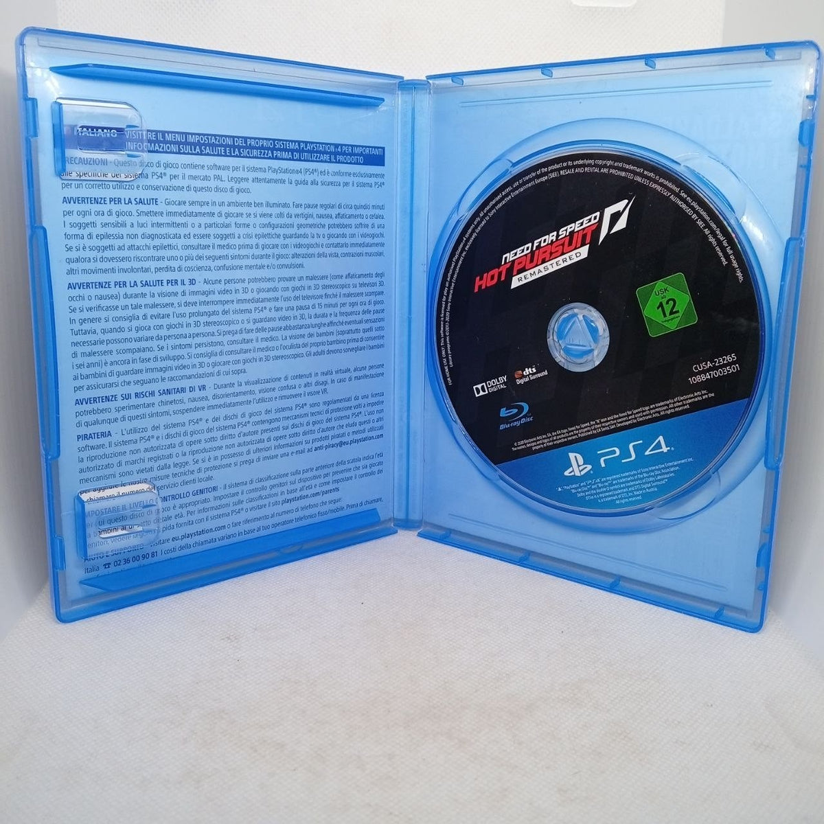 Need For Speed Hot Persuit Remastered Ps4