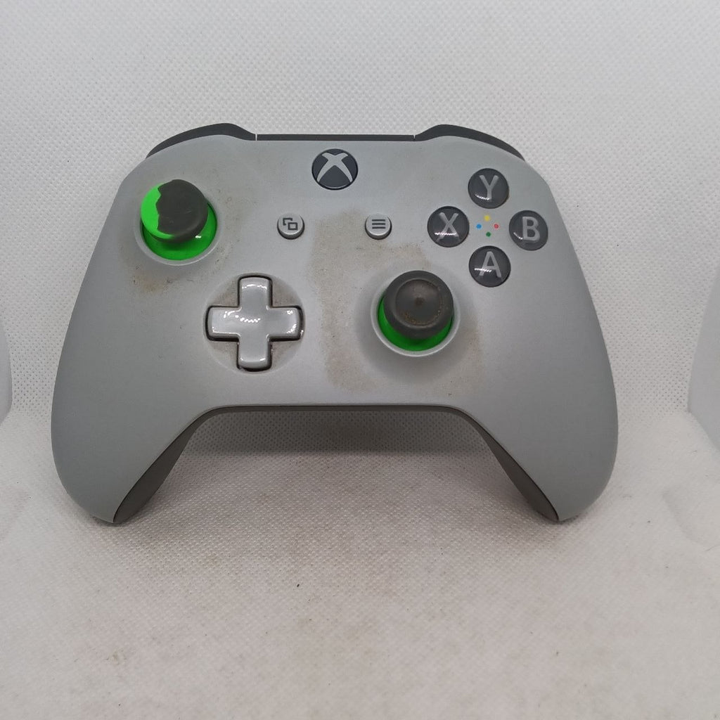 Controller Xbox One Grigio/Verde Originale Microsoft - ( Grado C )