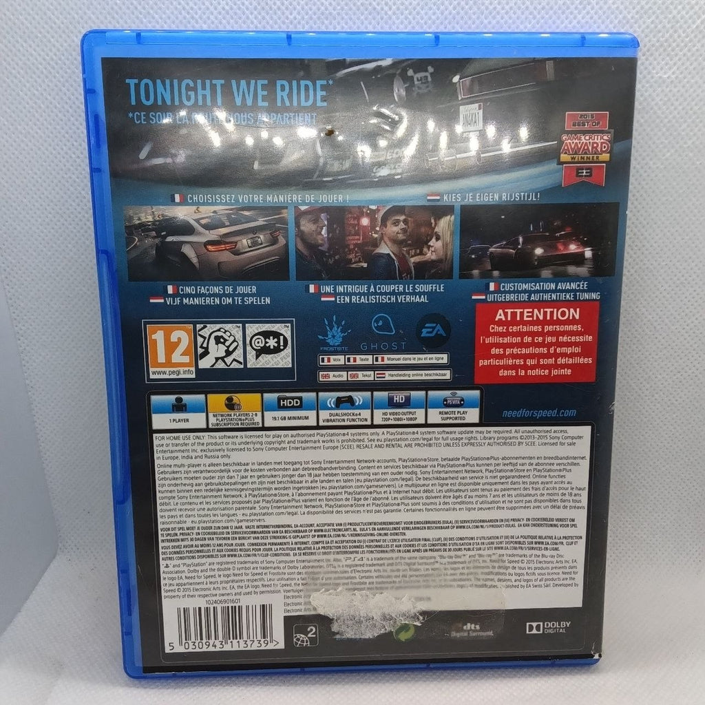 Need For Speed Ps4