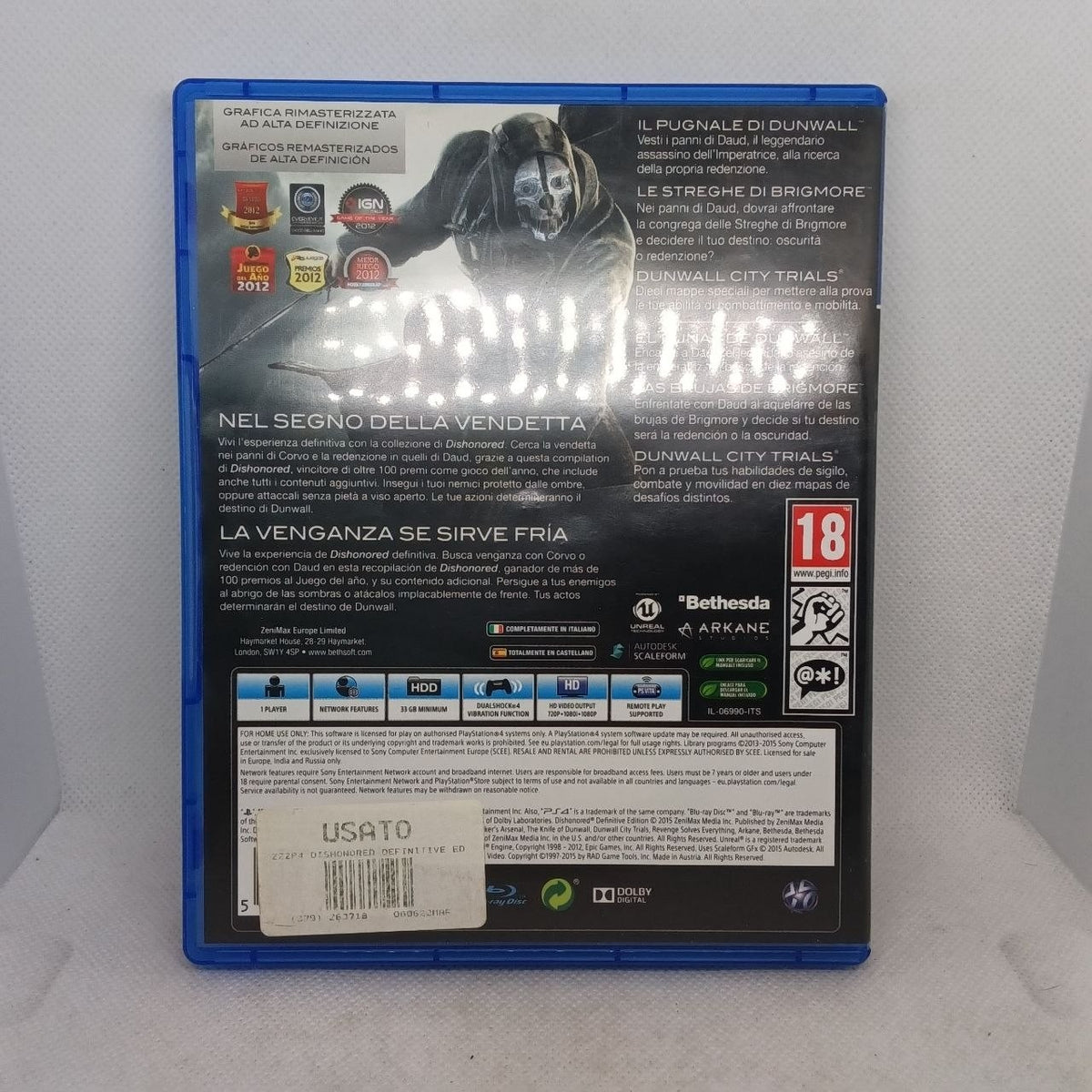 Dishonored Definitive Edition Ps4