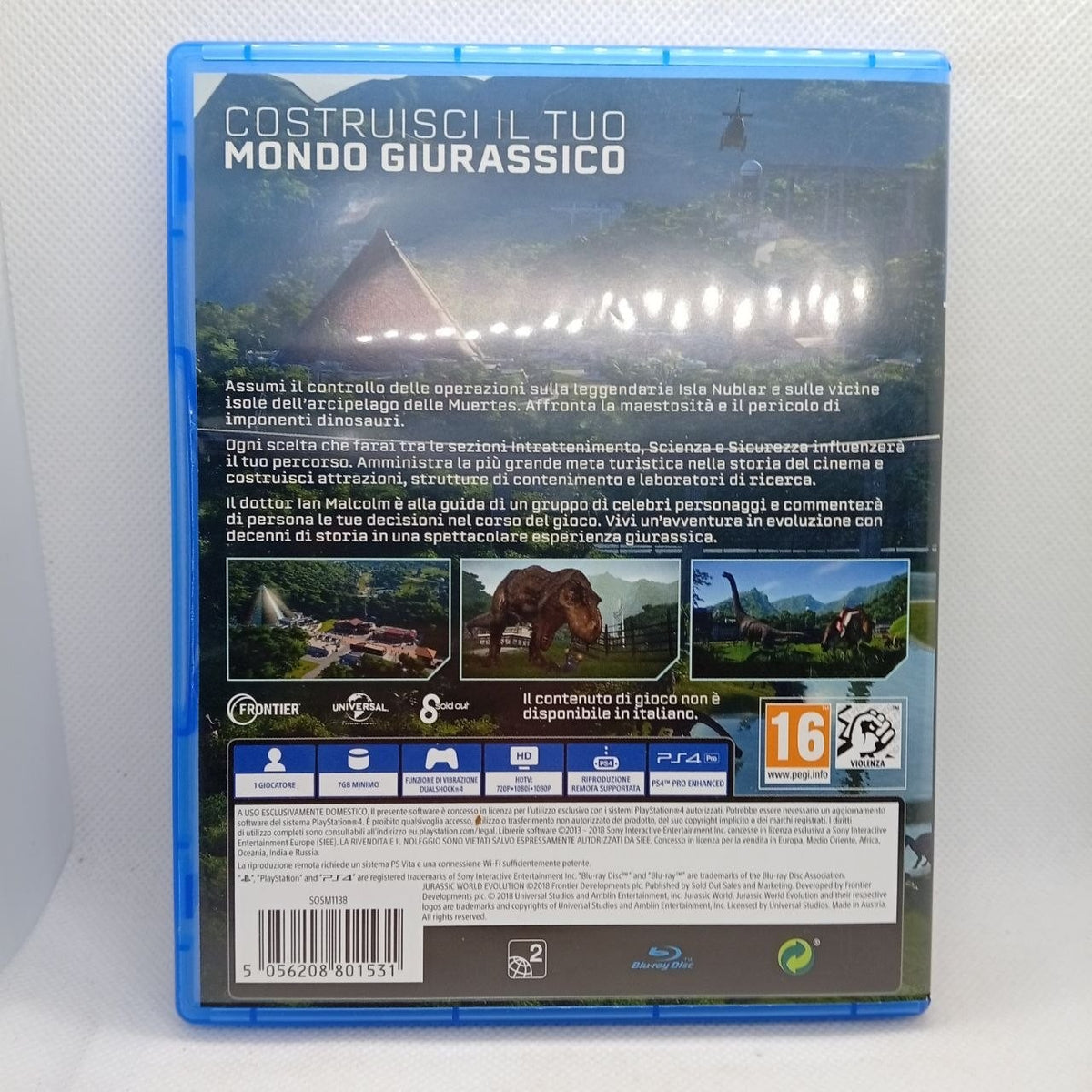 Jurassic World Evolution Ps4