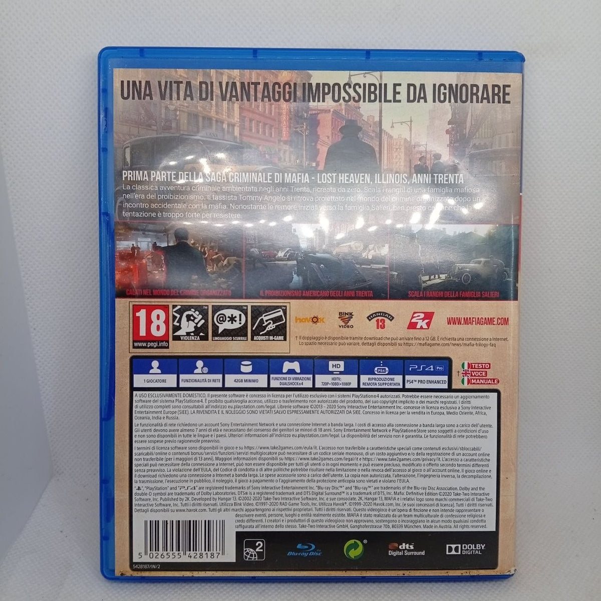 Mafia Definitive Edition Ps4