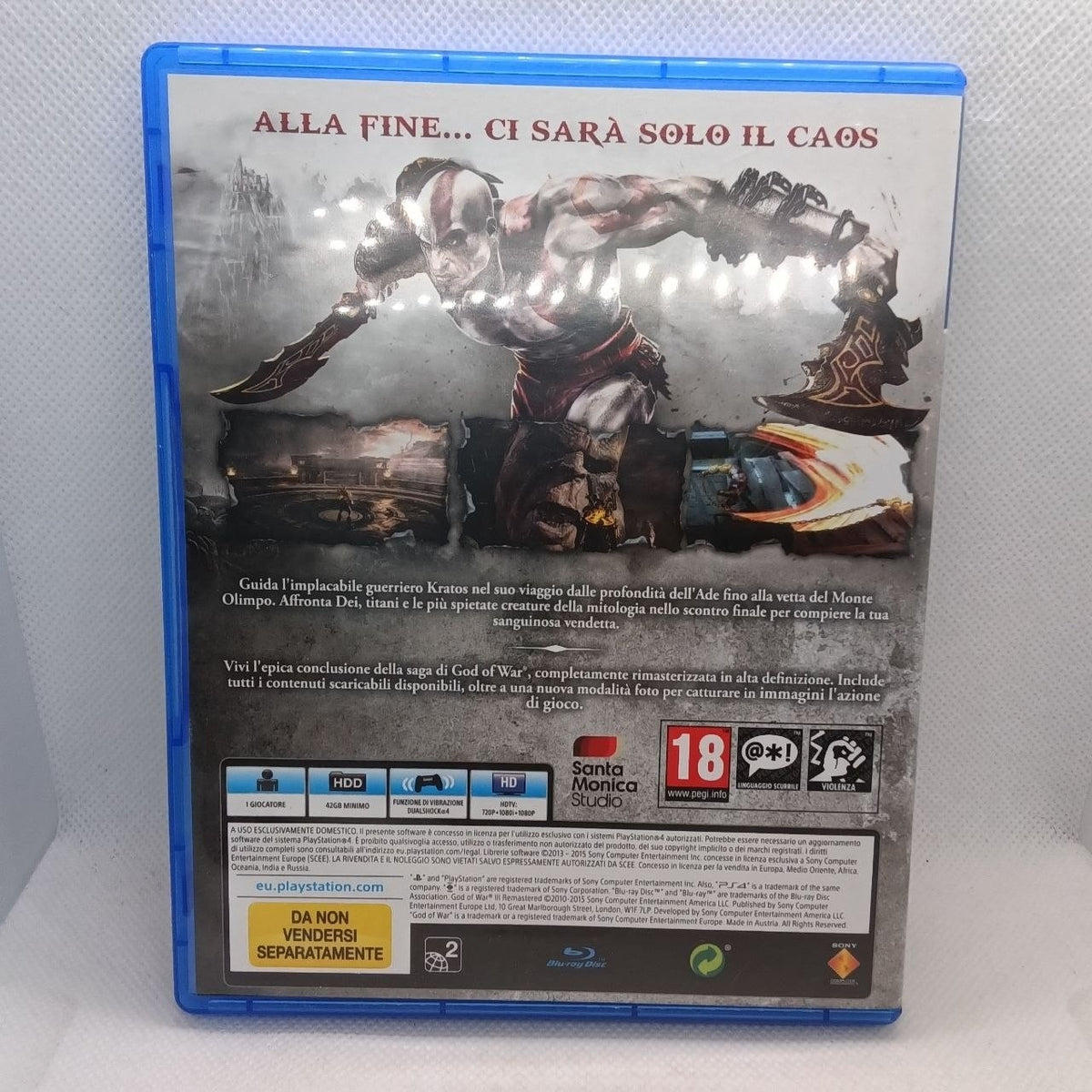 God Of War 3 Remastered Ps4