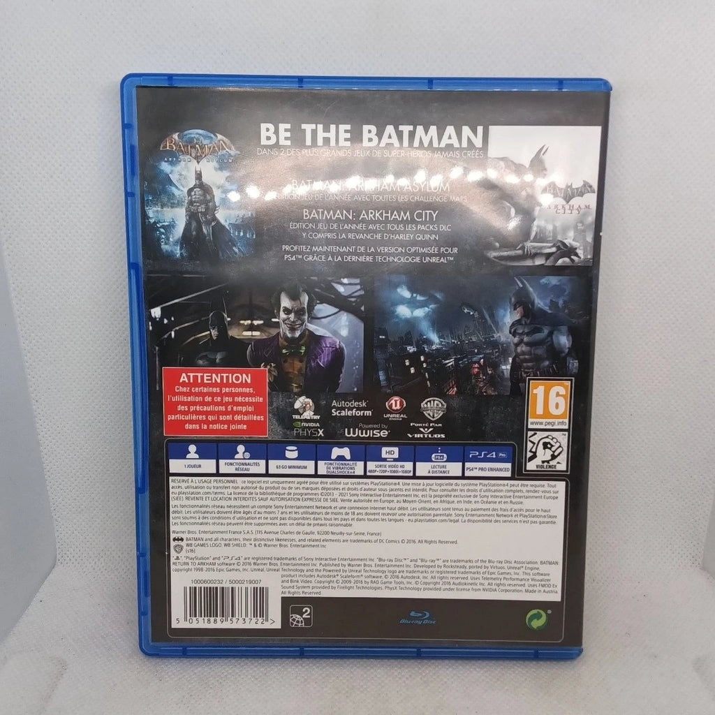 Batman Return To Arkham Ps4