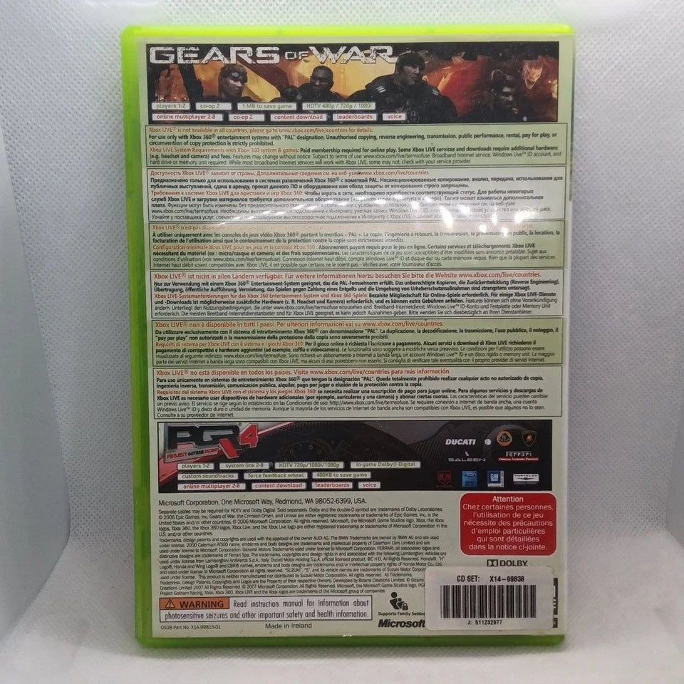 Gears Of War + PGR 4 Xbox 360