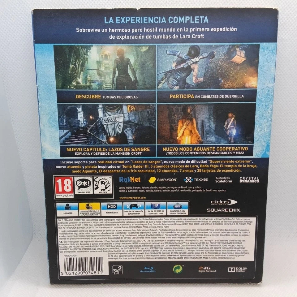 Rise Of The Tomb Raider 20th Ps4 Artbook