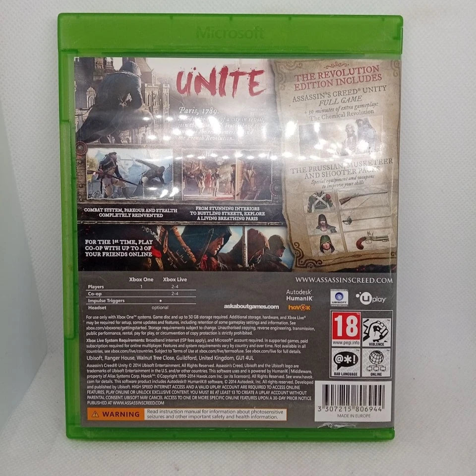 Assassin's Creed Unity Xbox One