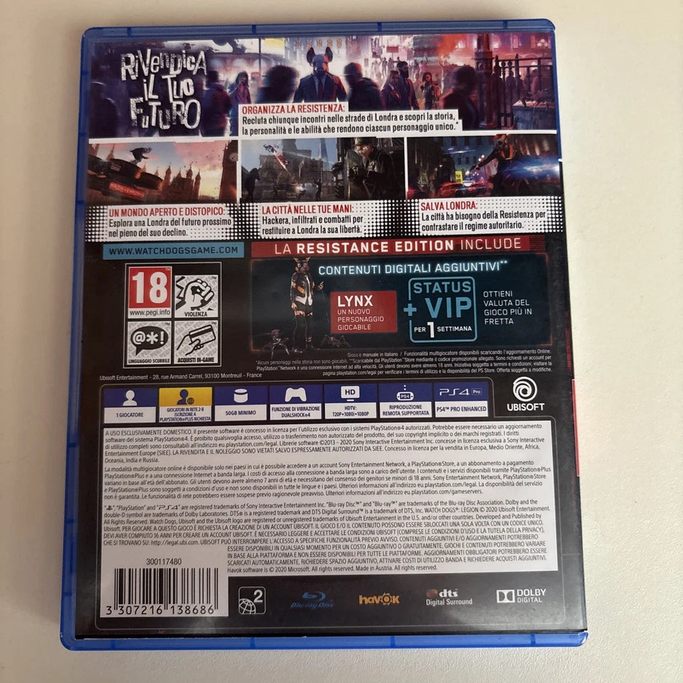 Watch Dogs Legion Ps4