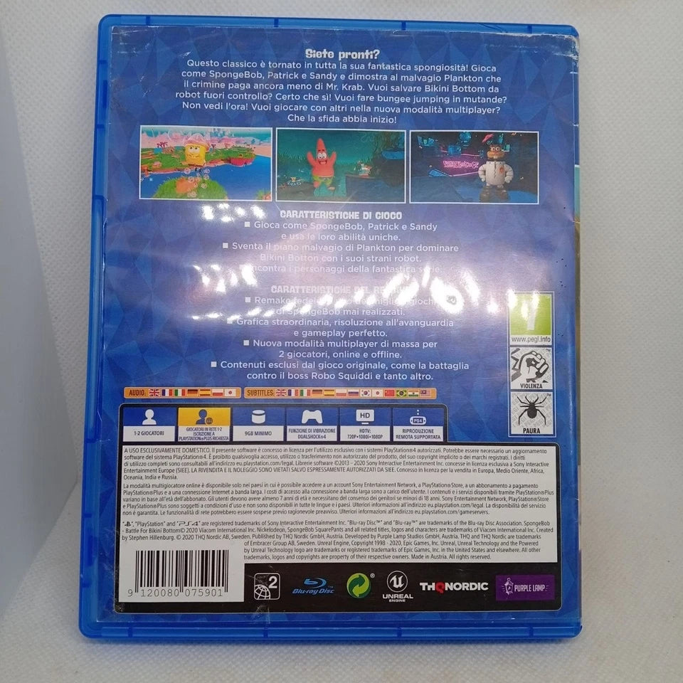 Spongebob Battle For Bikini Bottom Ps4