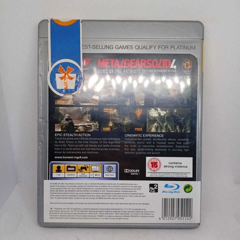 Metal Gear Solid 4 Guns of the Patriots Ps3