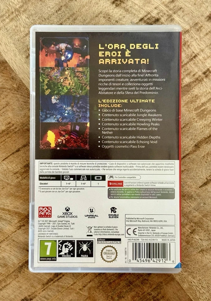 Minecraft Dungeons Ultimate Edition Switch
