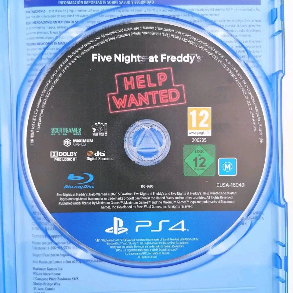 Five Nights at Freddy's Help Wanted Ps4